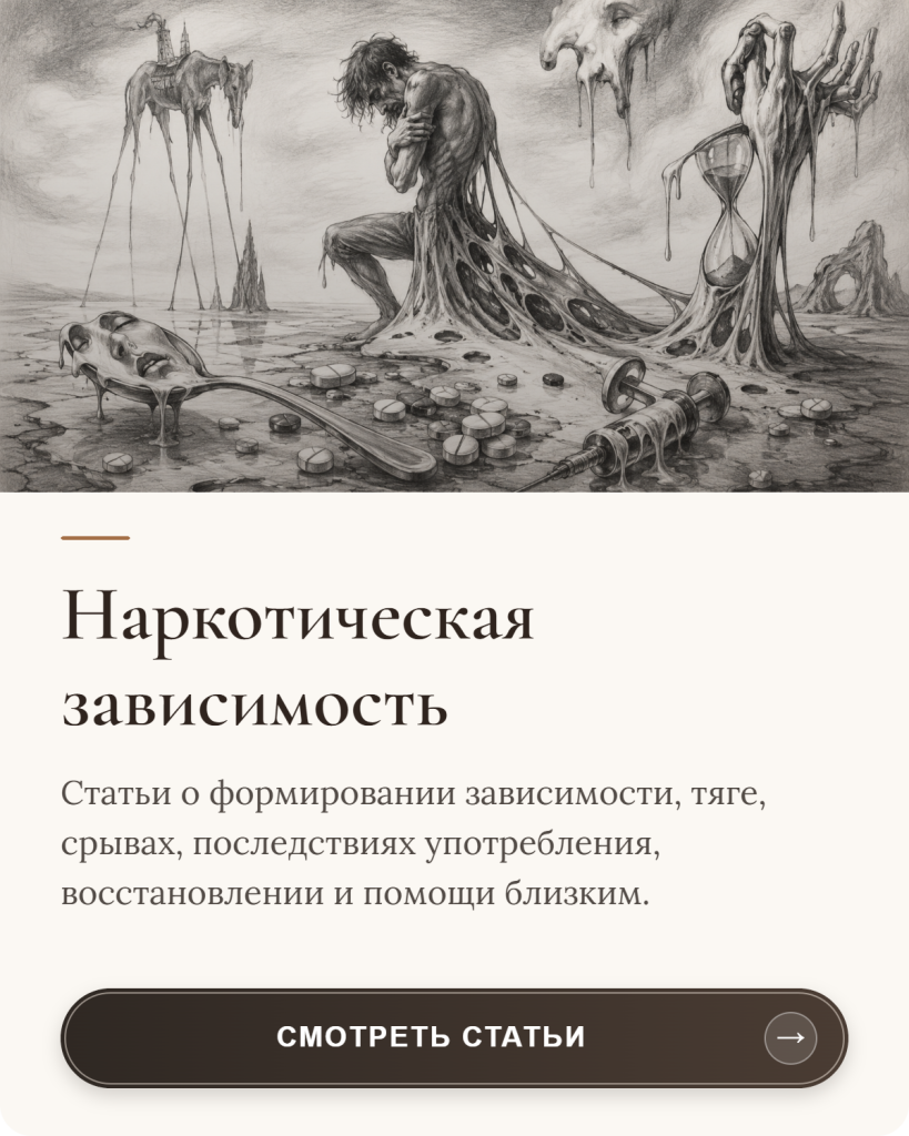 Статьи о Наркотической зависимости
