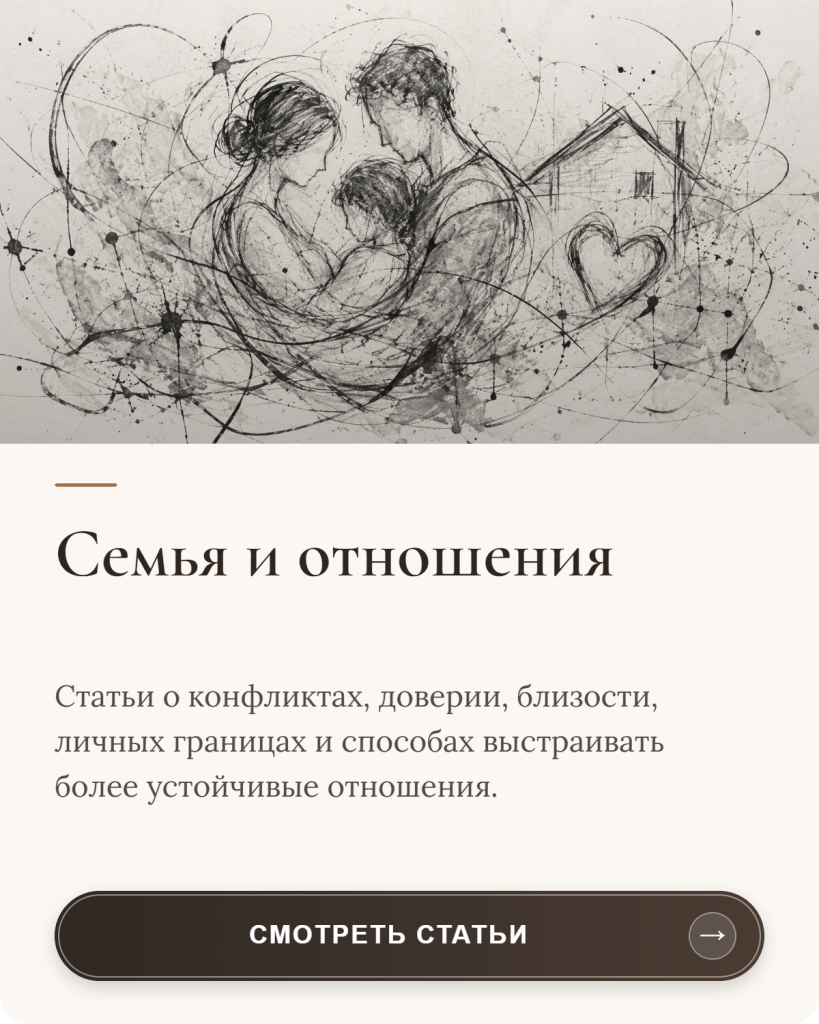 Статьи о семейных отношениях