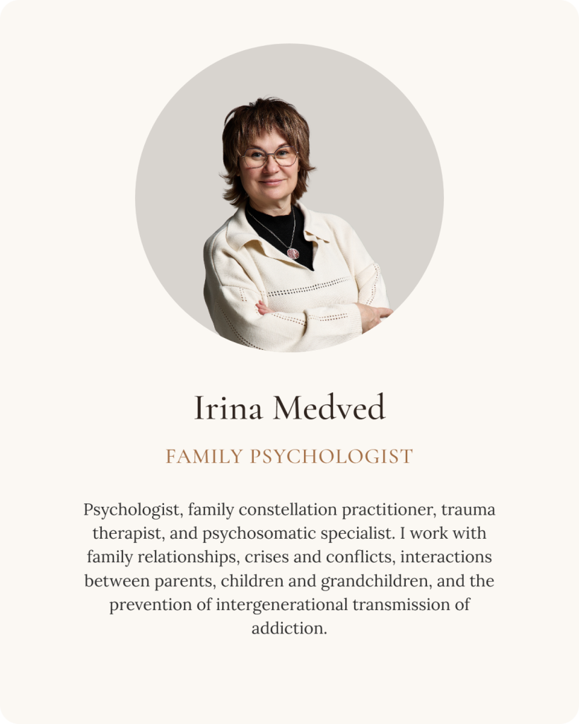 `Irina, psychologist and project specialist`