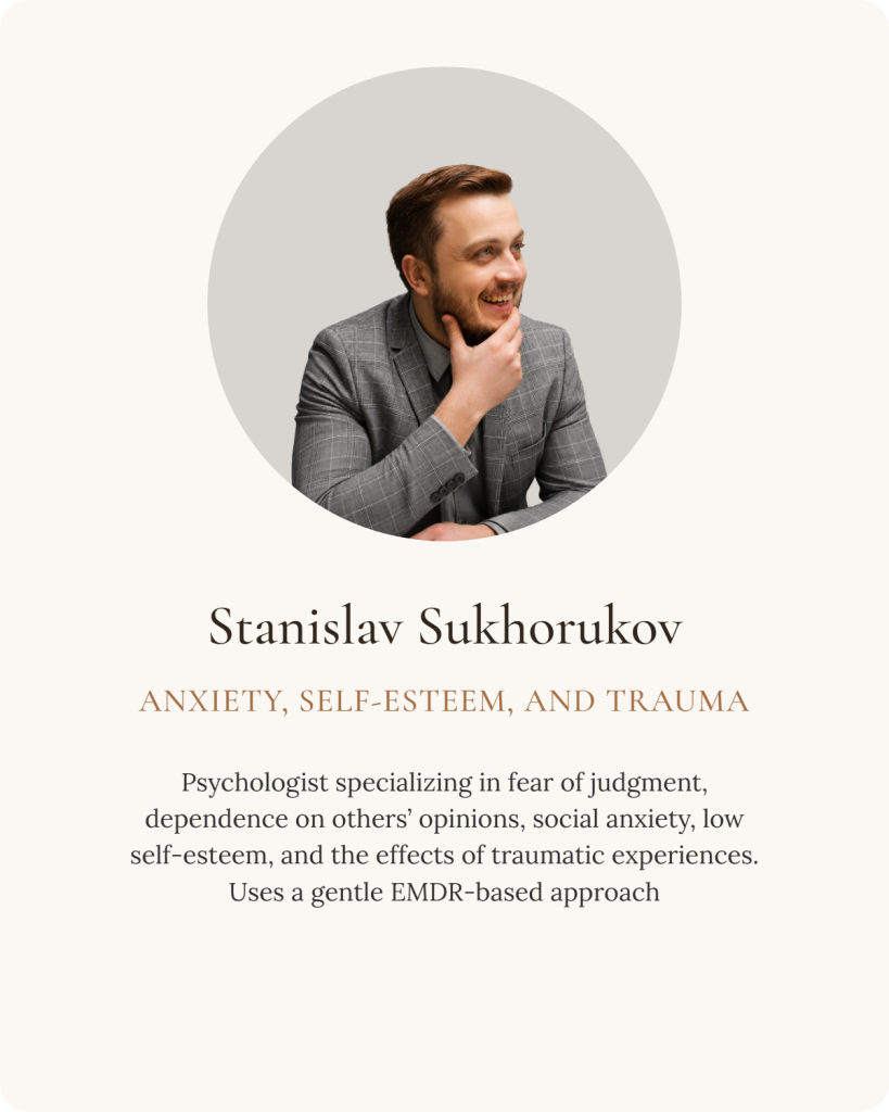 `Stanislav Sukhorukov, psychologist and EMDR specialist`